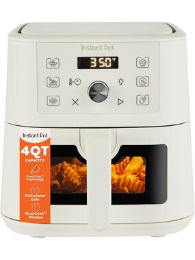 4Qt Mini Air Fryer 6-in-1 with Custom Programs - Air Fry, Broil, Roast